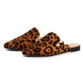 thumbnail image 1 of Women Mules Comfortable Slip On Pointed Toe Mules For Women Flats,Leopard 8.5, 1 of 4