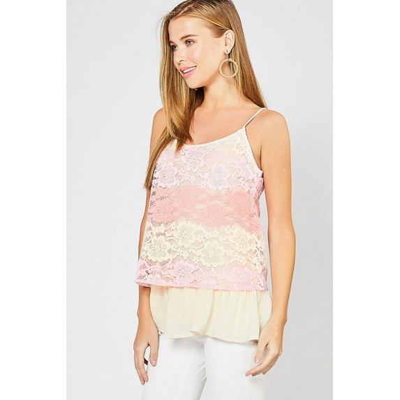 Women Multi Color Lace Top