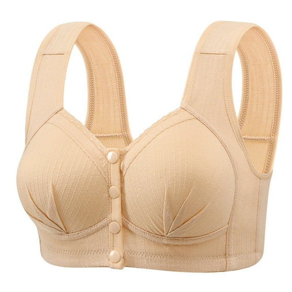 Women Multipack Bra Sale Women's Double Support Wireless Lace Bra with Stay-in-Place Straps Full-Coverage