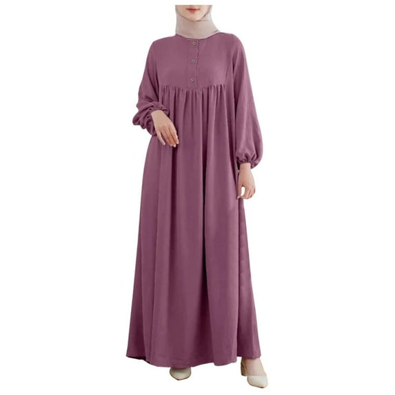 Women Maxi Dress Polyester Long Sleeve Plain for All Seasons and Casual Occasions