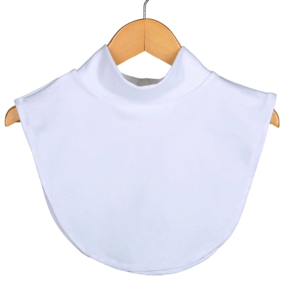 Women Muslim Turtleneck Fake Collar Hijab Extensions Solid Neck Cover Half Tops Necklace
