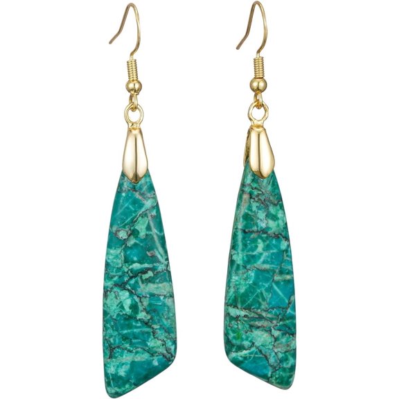 Women Natural Stone Earrings Unique Healing Gemstone Energy Hypoallergenic Lightweight Dangle Drop Earrings Multiple Styles Earrings Jewelry For Birthday Party Gift[Z3154]
