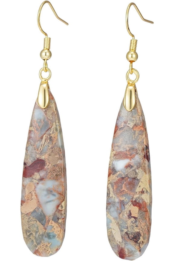 Women Natural Stone Earrings Unique Healing Gemstone Energy Hypoallergenic Lightweight Dangle Drop Earrings Multiple Styles Earrings Jewelry For Birthday Party Gift[Z3114]