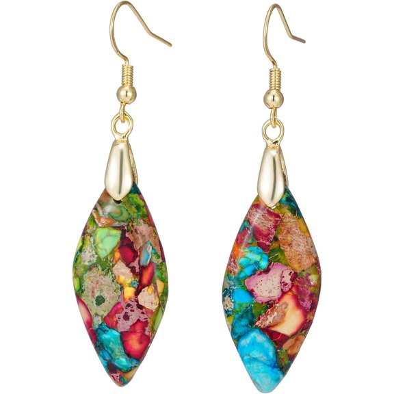 Women Natural Stone Earrings Unique Healing Gemstone Energy Hypoallergenic Lightweight Dangle Drop Earrings Multiple Styles Earrings Jewelry For Birthday Party Gift[Z3146]
