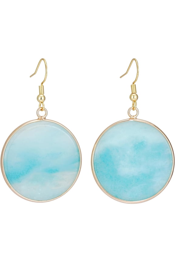 Women Natural Stone Earrings Unique Healing Gemstone Energy Hypoallergenic Lightweight Dangle Drop Earrings Multiple Styles Earrings Jewelry For Birthday Party Gift[Z3138]
