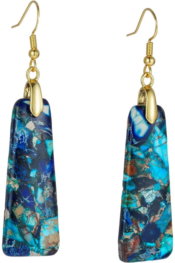 Women Natural Stone Earrings Unique Healing Gemstone Energy Hypoallergenic Lightweight Dangle Drop Earrings Multiple Styles Earrings Jewelry For Birthday Party Gift[Z3144]