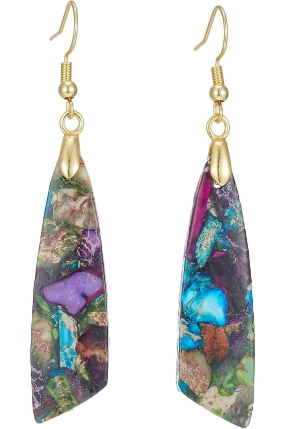 Women Natural Stone Earrings Unique Healing Gemstone Energy Hypoallergenic Lightweight Dangle Drop Earrings Multiple Styles Earrings Jewelry For Birthday Party Gift[Z3158]