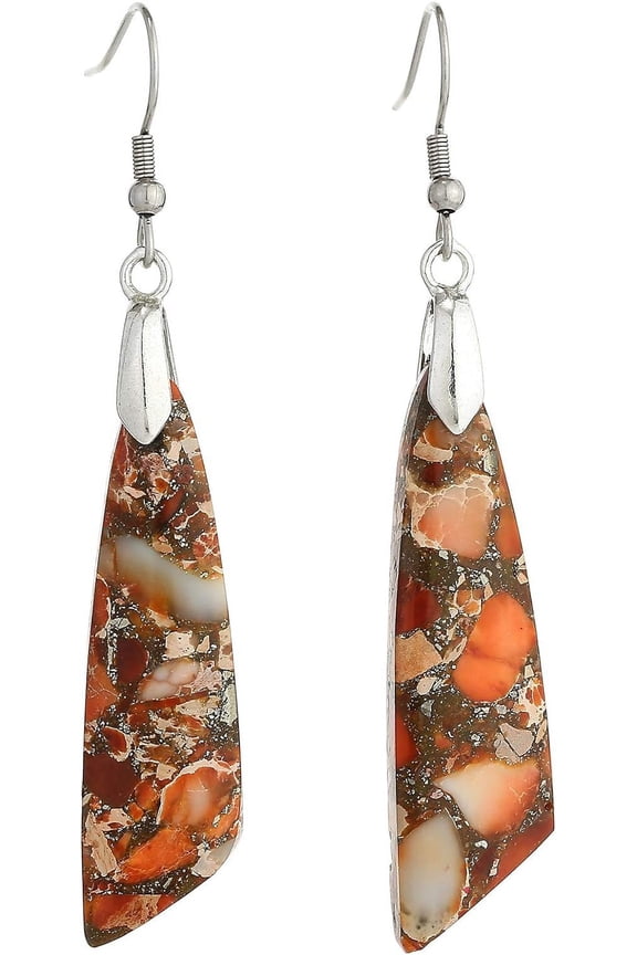 Women Natural Stone Earrings Unique Healing Gemstone Energy Hypoallergenic Lightweight Dangle Drop Earrings Multiple Styles Earrings Jewelry For Birthday Party Gift[Z3159]