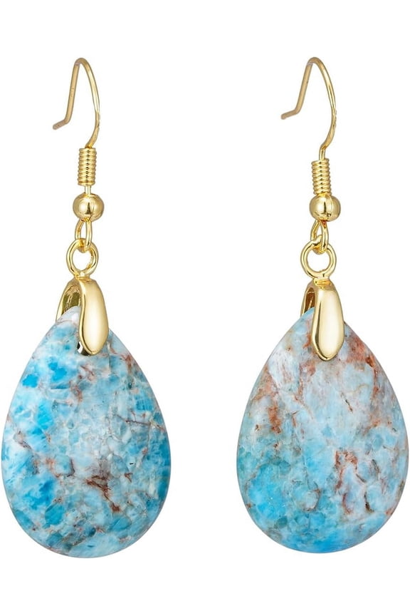 Women Natural Stone Earrings Unique Healing Gemstone Energy Hypoallergenic Lightweight Dangle Drop Earrings Multiple Styles Earrings Jewelry For Birthday Party Gift[Z3150]