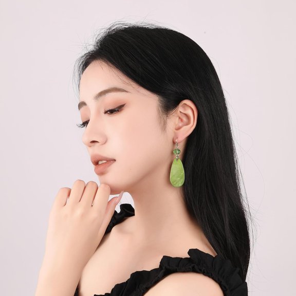 Women Natural Stone Earrings Unique Healing Gemstone Energy Hypoallergenic Lightweight Dangle Op Earrings Ltiple Styles Earrings Jewelry For Birt Ay Party Gift[o306]