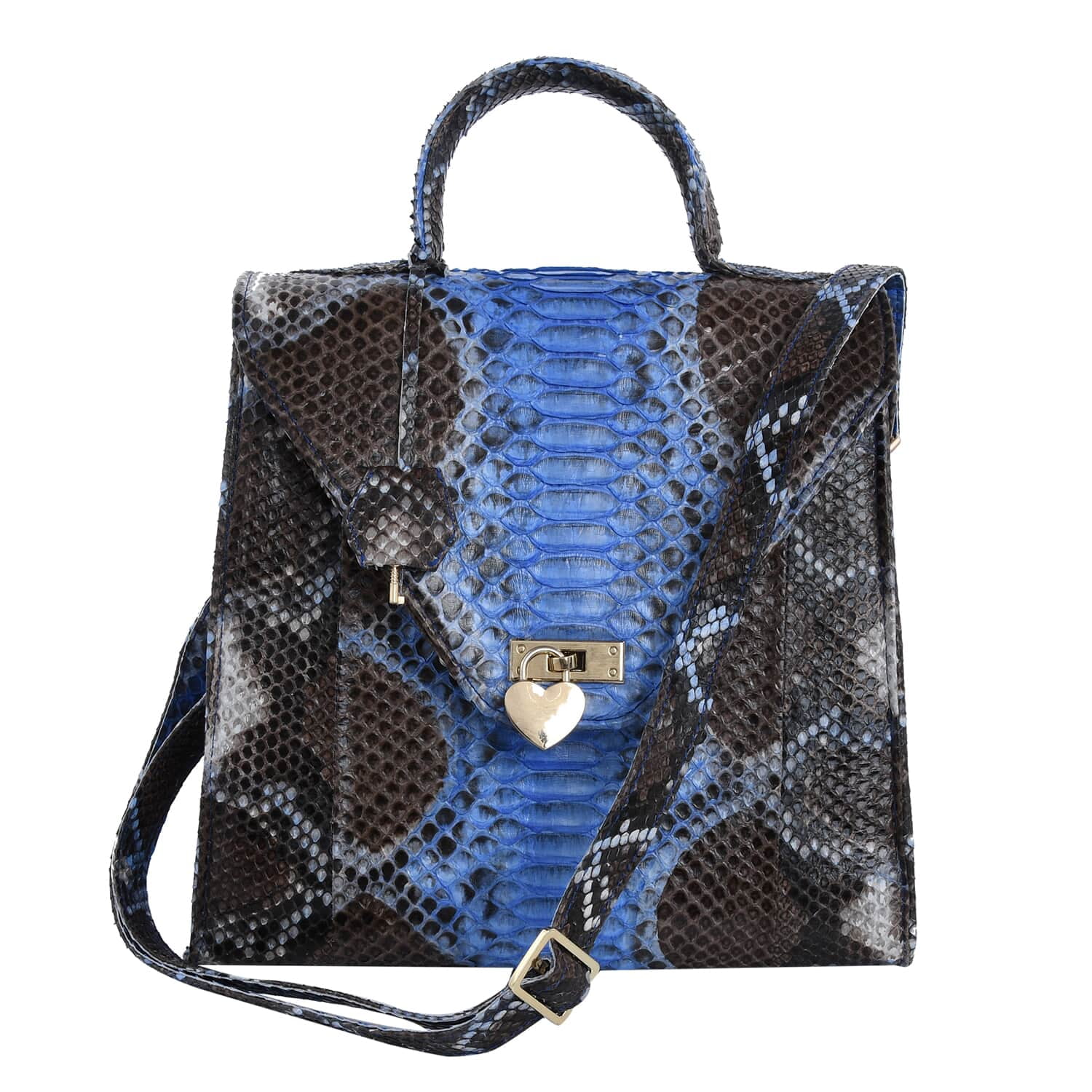 Bloomingdale's | Bags | Bloomingdales Genuine Snake Skin Leather Chainlink  Shoulder Clutch Bag | Poshmark