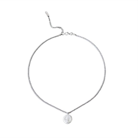 Wussanun Women Necklace Faux Pearl Charm Adjustable Length Pendant Necklace Lightweight Exquisite Design