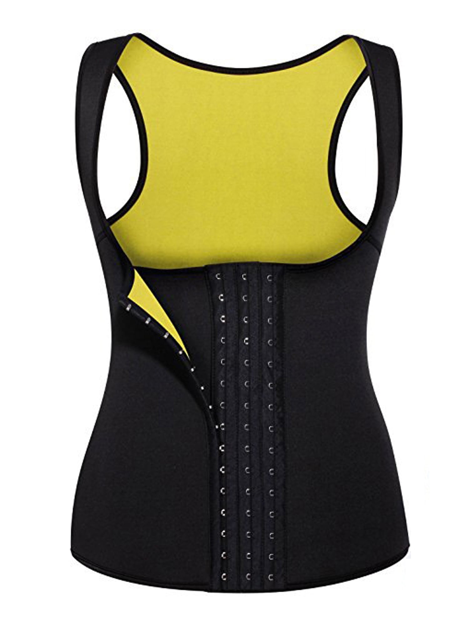 Body Sauna Gilet Dimagrante In Neoprene Per Donna - Apex Wears, Taglia 2XL, Nero