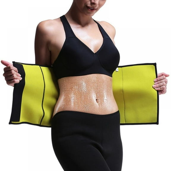 Women Neoprene Plus Size Sweaty Slimming Shape Belt Sauna Effect Corset Waist Trainer Plus Size Female Body Shapers Belly Stomach Shaper