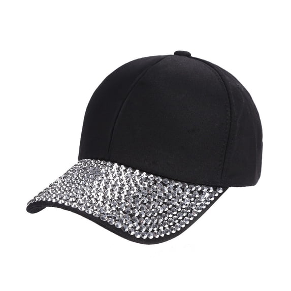 Women New Fashion Rhinestone Shaped Snapback Baseball Cap