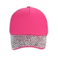 thumbnail image 1 of Women New Fashion Rhinestone Shaped Snapback Baseball Cap, 1 of 3
