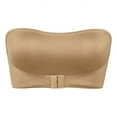 thumbnail image 1 of Women New Front Closure Strapless Bra Non- Breathable Invisible Design Comfortable And Secure For All-Day Wear Under Any Outfit(Khaki-c,Medium), 1 of 2
