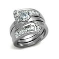 thumbnail image 1 of Women New Stainless Steel AAA CZ 2-Piece Wedding Ring Enhancer Set Size 6, 1 of 2
