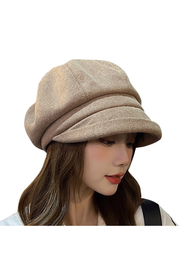 Women Newsboy Cap Visor Beret Hats Soft Panels Vintage Cabbie Hat Cap For Women Girls