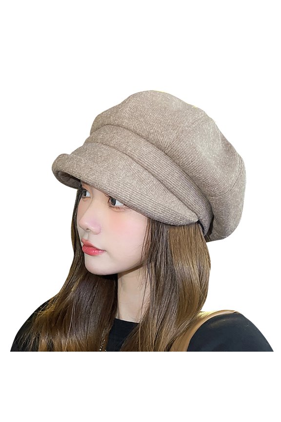Women Newsboy Cap Visor Beret Hats Soft Panels Vintage Cabbie Hat Cap For Women Girls