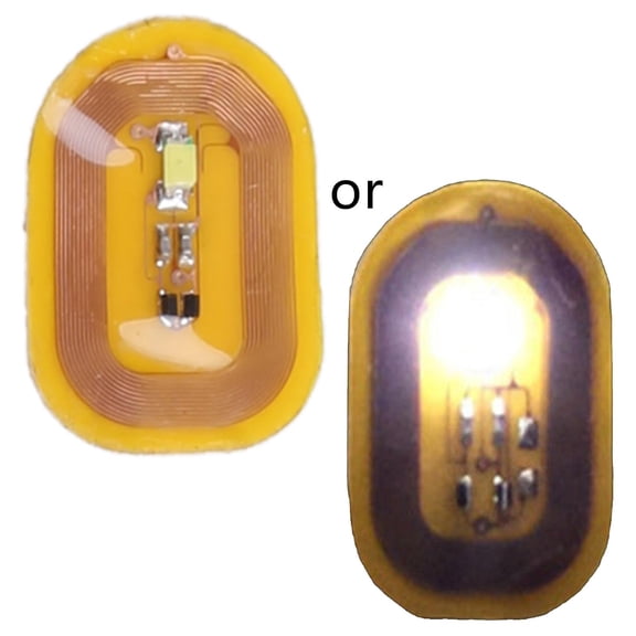 Women Nfc Nail Art Tips Stickers Diy Phone Led Light Flash Party Decor Nail Tips