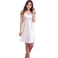 thumbnail image 1 of Women Nightgown Sexy Lingerie Sleeveless Camisole Slip Nightwear, 1 of 4