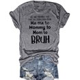 thumbnail image 1 of Women No One Prepares You for The Transition from Ma-ma to Mommy to Bruh T-Shirt Mom Life Shirt, 1 of 2