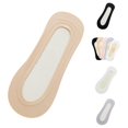 thumbnail image 1 of Women NoâShow Invisible Liner Socks, Full Silicone Nonâ Grip 1 Piece Low Cut Foot Socks, 1 of 2