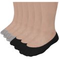 thumbnail image 1 of Women No Show Liner 6 Pairs Non Slip Socks Invisible Low Cut For Flats Black/Grey S/M Debra Weitzer, 1 of 3