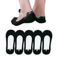 thumbnail image 1 of Women No Show Socks Low Cut Liner Non Slip Invisible Hidden Socks Cool Comfort Breathable (5 Pairs, Size 5-8), 1 of 9
