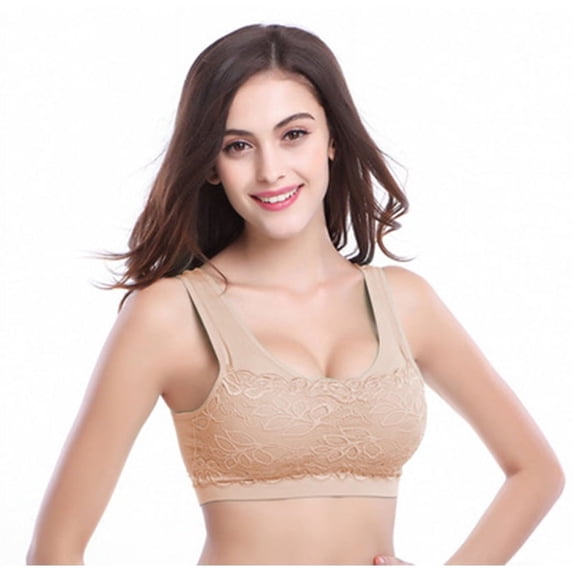 Women No Trace Adjustment Bra Lace Thin Sports Yoga Underwear Bra