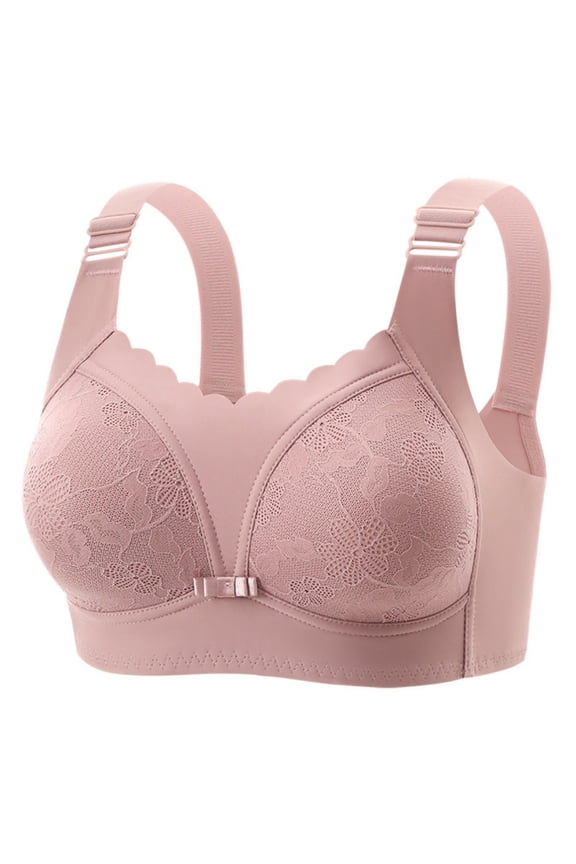 Women No Underwire Bralettes Full Coverage Adjustable Bras Support Push-up Hide Back Fat Smoothing Everyday Bra