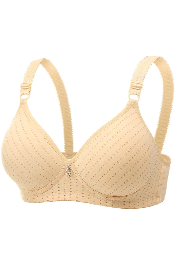 Women No Underwire Daily Wear Bra Full Coverage Wireless Bras Comfortable Non Padded Adjustable Strap Bralette