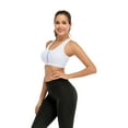 thumbnail image 1 of Women No steel Ring Seamless Sports Bra with Removable Pads Front Color Zipper Yoga Sports Bras, 1 of 7