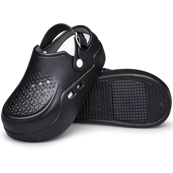 AFB Women Non Slip Work Chef Shoes, Clog Non Slip Kitchen Work Shoes, Nursing Gardening Waterproof Oil Resistant