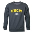 thumbnail image 1 of Women North Carolina Wilmington Seahawks Mom Crewneck Fleece, Heather Charcoal - Small, 1 of 1