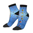 thumbnail image 1 of Women Novelty Ankle Socks Power Hot Air Balloon Colorful Quarter Socks, 1 of 7