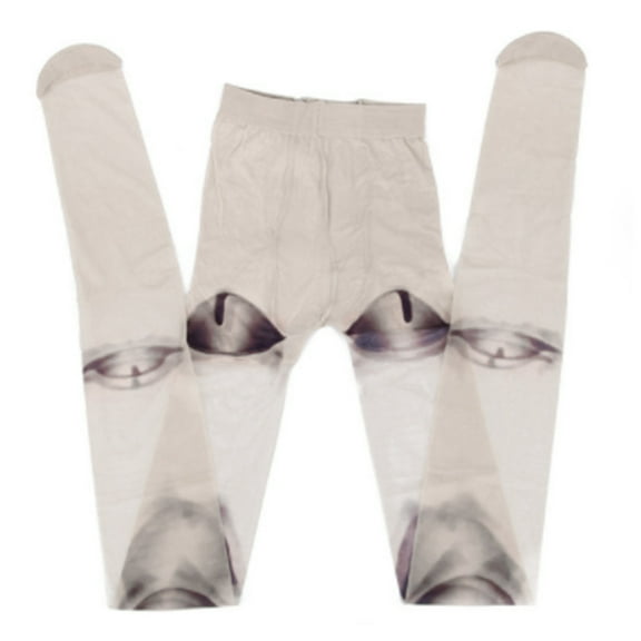 Women Novelty Pantyhose Japanese Gothic Jointed for Doll Tattoo Print Tights Cosplay Stoc