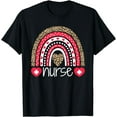 thumbnail image 1 of Women Nurse Tee Nurses Week Rainbow Leopard School Nurse Day T-Shirt, 1 of 4