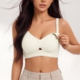 thumbnail image 1 of Women Nursing Bras for Breastfeeding, Maternity Sleep Bra, Pregnancy Full Bust Bralettes , Wireless V Neck Bralette, Ultra Comfort Postpartum Essentials Bra, 1 of 6