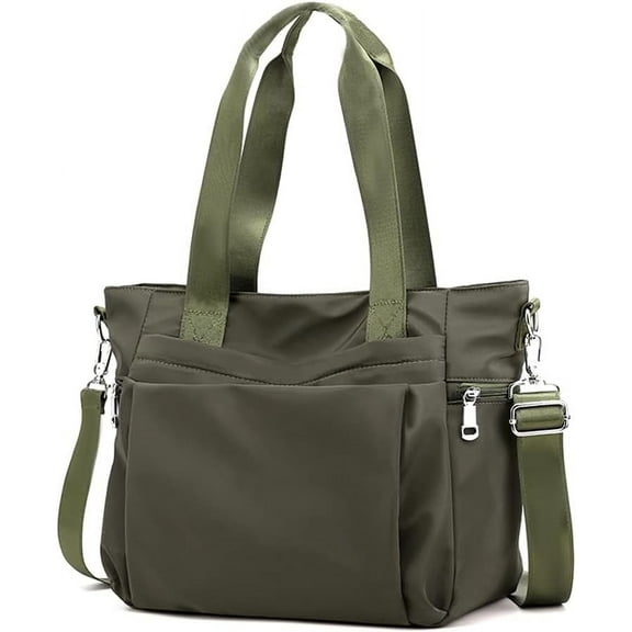 Women Nylon Tote Bag Water resistant Multi-function Shoulder Handbag Light Travel Messenger Bags