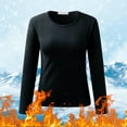 thumbnail image 1 of Women O Neck Lined Thermal Thermal Underwear Slim Tops Long Sleeve Thermal Shirts Winter Tops Mens Thermal Underwear Tops Men Thermal Top 2x Mens Thermal Set Underwear Mens Women's Thermal Shirts Long, 1 of 6