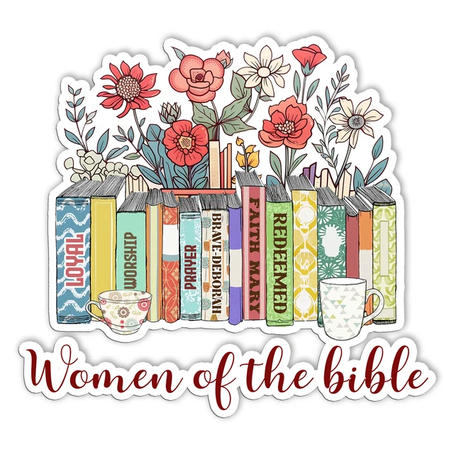Women Of The Bible Sticker Florals Bookish Sticker Reader Stickers ...