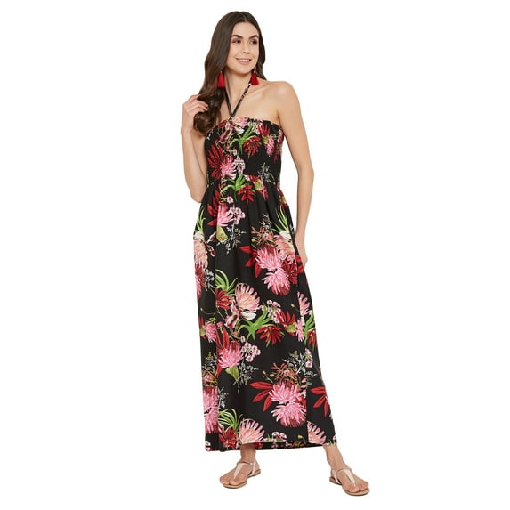 Women Off-Shoulder Tube Dress Long Casual Sleeveless Beach Party Maxi Sundress for Ladies Summer Tubedress Online by Oussum