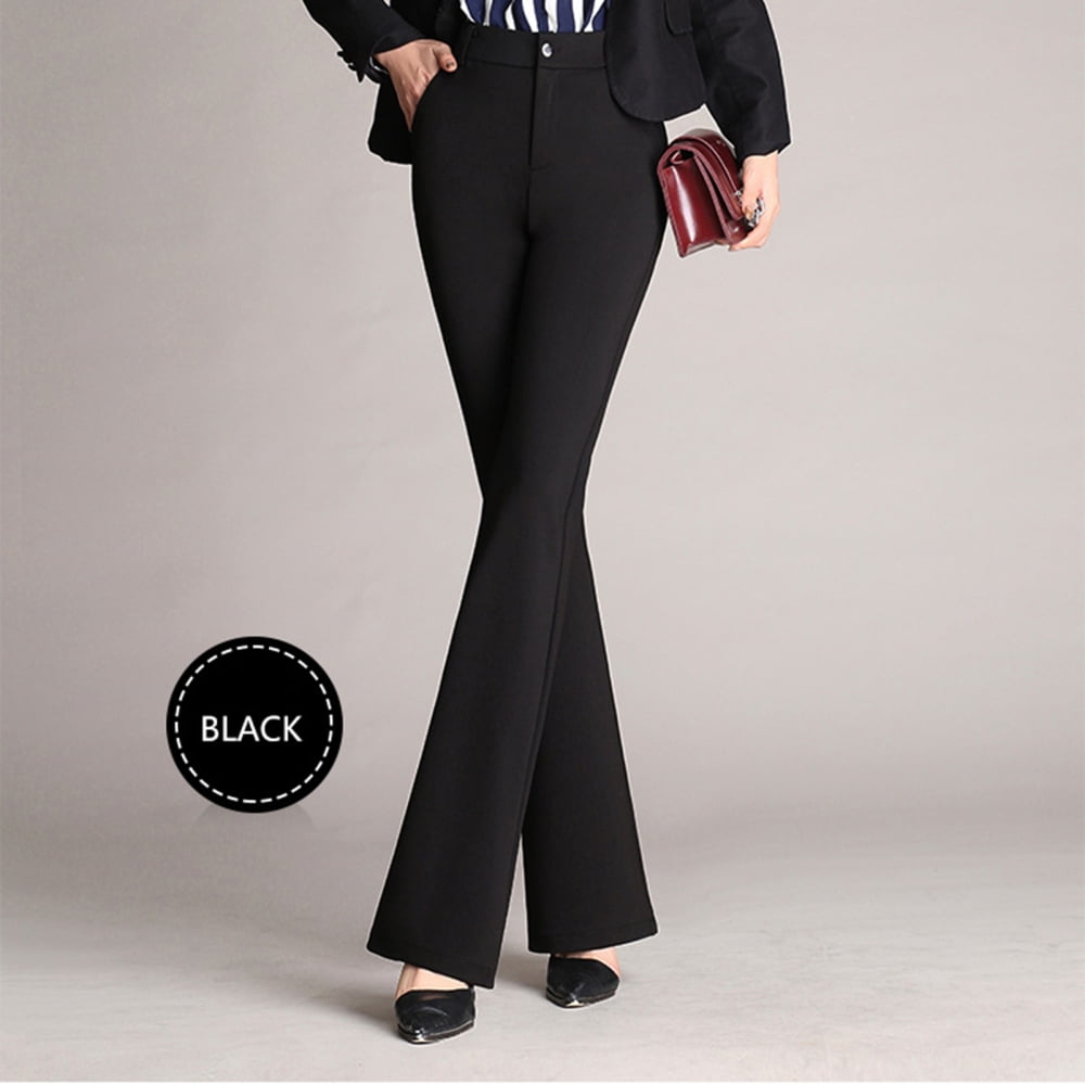 Women Office Trousers Formal Tailored Straight & Skinny Pants with Pocket  for Special Formal or Semi-Formal Occasion 