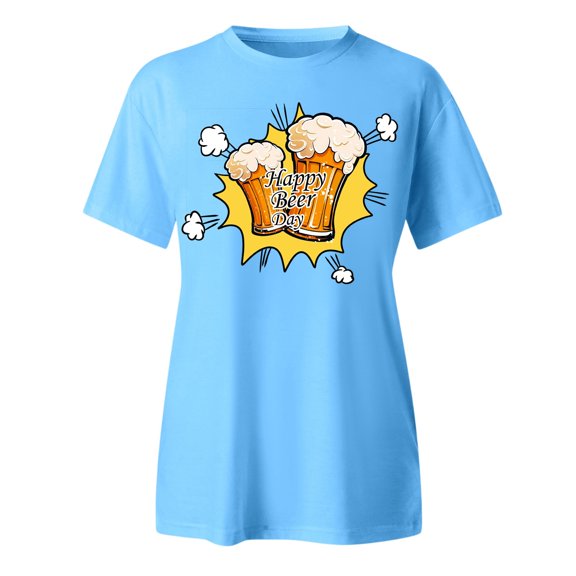 Women Oktoberfest T Shirt Printing Shirts Casual Tops Short Sleeve Slim Shirts Wedding Top Casual Shirt Tee Festival Blank Athletic Shirts Mod Bod Tops Short Sleeve for Women Casual Womens Athletic