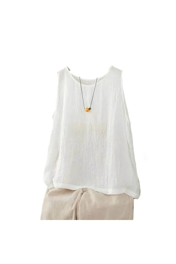 Women Ombre Print Linen Tops Cute Summer Gradient Crewneck Boxy Short Sleeve Lightweight Casual Tunic Blouse Shirts