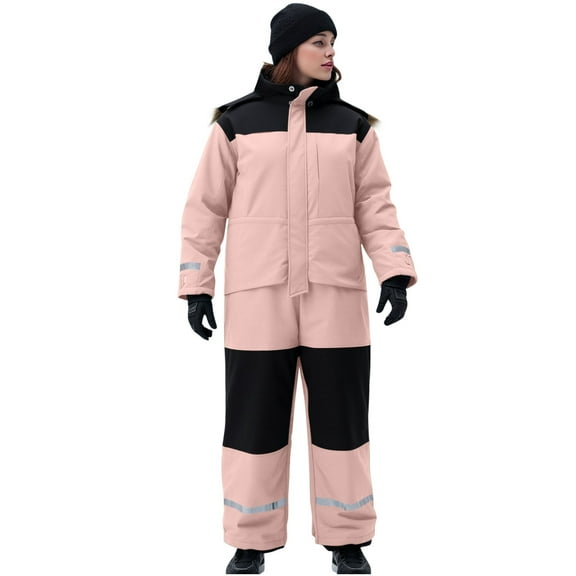 Women One Pieces Ski Suits Colorful Outdoor Warm Snowsuits Waterproof Warm Winter Jumpsuits for Snow Sport , Size S-2XL