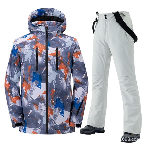 Women One Pieces Ski Suits Windproof Thickened and Warm Waterproof Warm Jumpsuit for Snow Sport , Size S-2XL