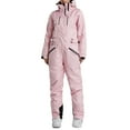 thumbnail image 1 of Women One Pieces Ski Suits with Multifunctional Pockets Waterproof Warm Jumpsuit for Snow Sport , Size XS-L, 1 of 4